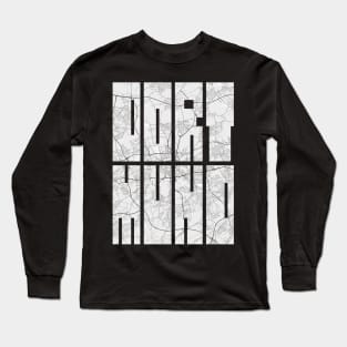 Dortmund, Germany City Map Typography - Light Long Sleeve T-Shirt